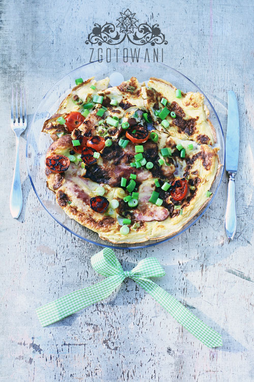 omlet-z-boczkiem