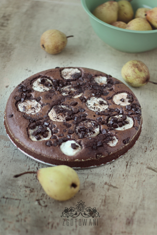 czekoladowe brownie-z-gruszkami-6