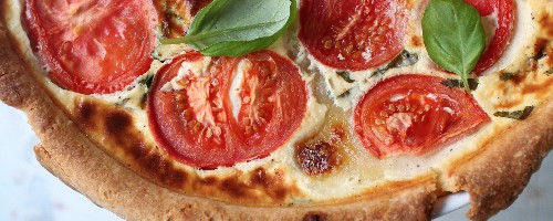 Quiche caprese
